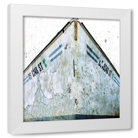 Navy Nautical White Modern Wood Framed Art Print by Orlov, Irena