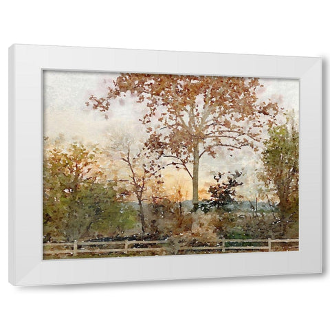 Quiet place I White Modern Wood Framed Art Print by Orlov, Irena