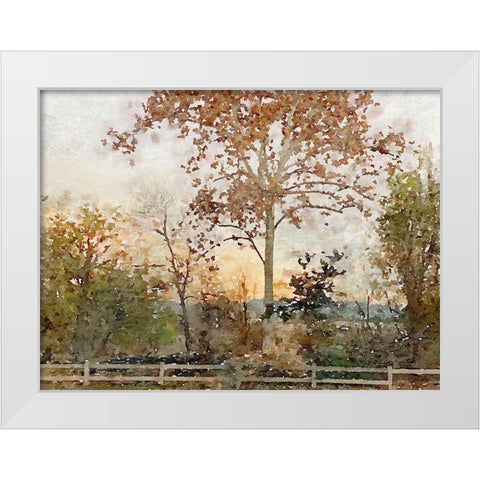 Quiet place I White Modern Wood Framed Art Print by Orlov, Irena