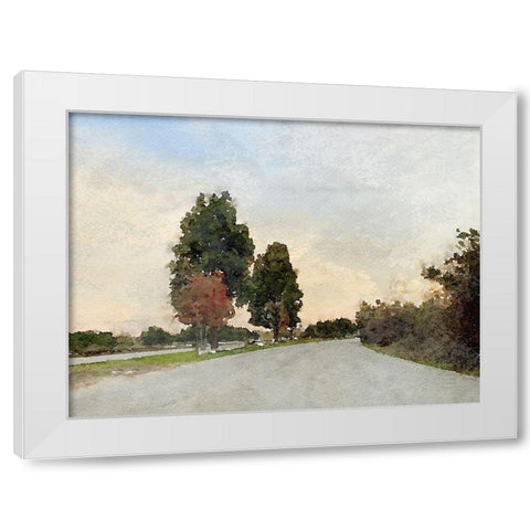 Quiet place III White Modern Wood Framed Art Print by Orlov, Irena