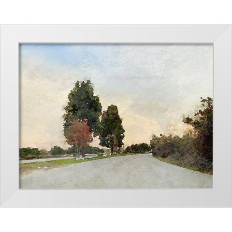 Quiet place III White Modern Wood Framed Art Print by Orlov, Irena