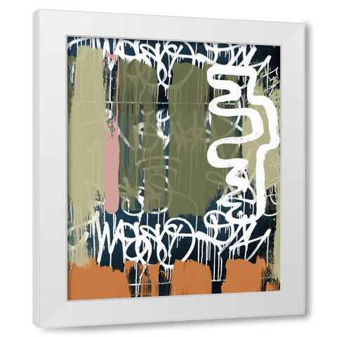Exit White Modern Wood Framed Art Print by Orlov, Irena