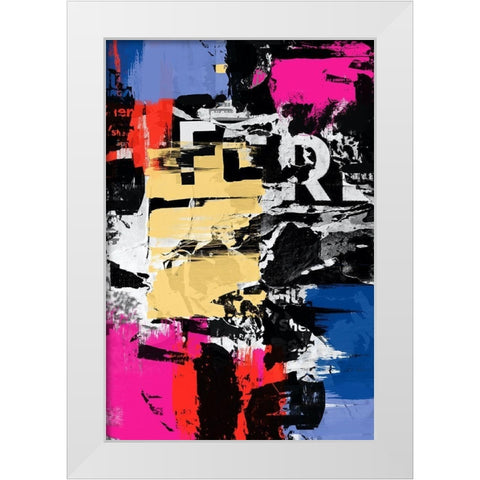 Colour Crush  White Modern Wood Framed Art Print by Orlov, Irena