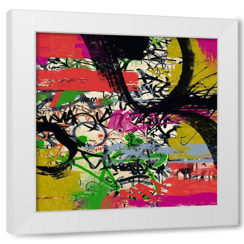 Dream Colour White Modern Wood Framed Art Print by Orlov, Irena