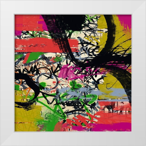 Dream Colour White Modern Wood Framed Art Print by Orlov, Irena