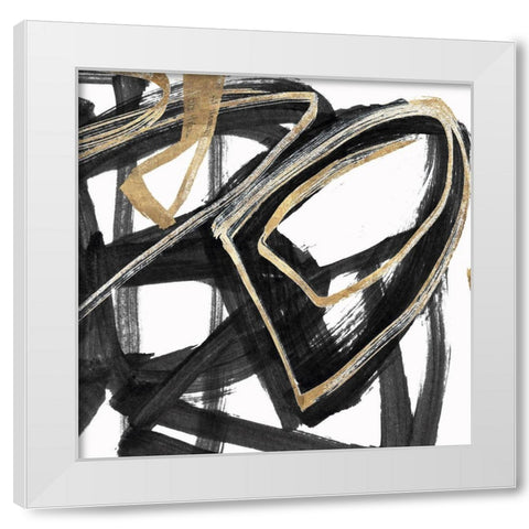 Combination III White Modern Wood Framed Art Print by Orlov, Irena
