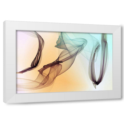 Abstract Gradient II White Modern Wood Framed Art Print by Orlov, Irena