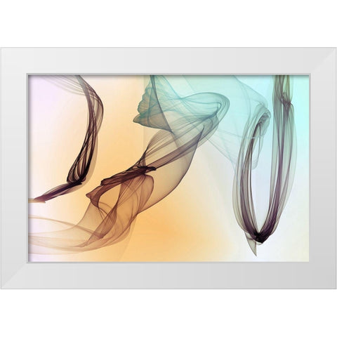 Abstract Gradient II White Modern Wood Framed Art Print by Orlov, Irena