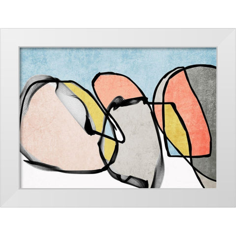 Mid-Century Modern Abstract II White Modern Wood Framed Art Print by Orlov, Irena