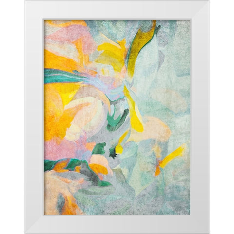Neutral Flow II  White Modern Wood Framed Art Print by Orlov, Irena