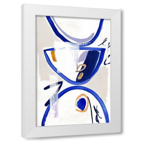 Reunion  White Modern Wood Framed Art Print by Sozi