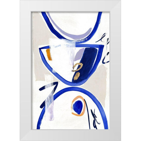 Reunion  White Modern Wood Framed Art Print by Sozi