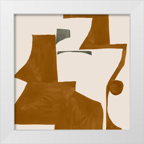Forecast I  White Modern Wood Framed Art Print by Sozi