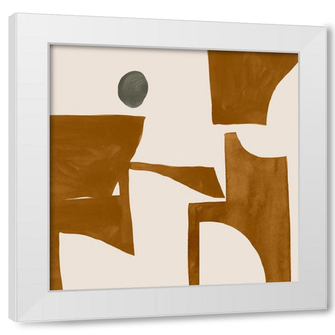 Forecast II White Modern Wood Framed Art Print by Sozi