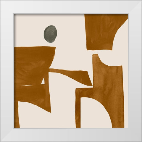 Forecast II White Modern Wood Framed Art Print by Sozi