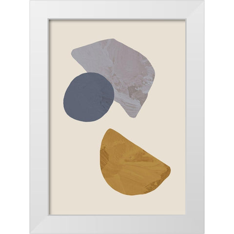 Collage 03 White Modern Wood Framed Art Print by Studio