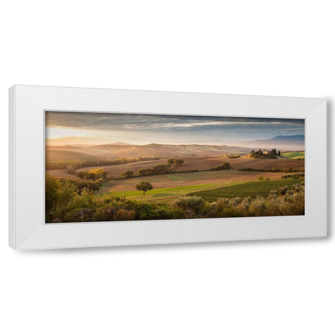 Fairyland at Dawn  White Modern Wood Framed Art Print by Svoboda
