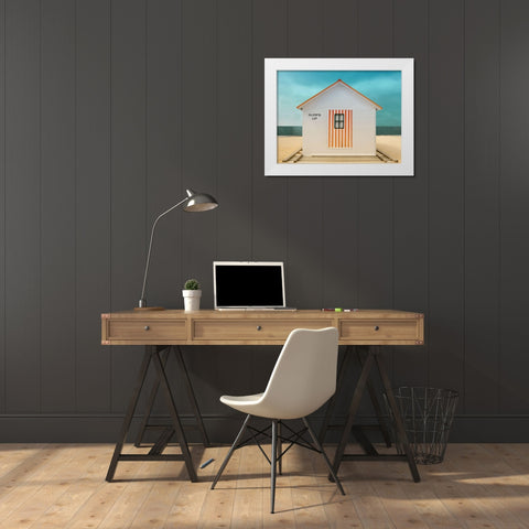 Ohlendorf - The Play Have A House White Modern Wood Framed Art Print by Ohlendorf