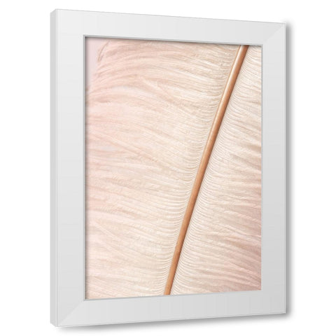 Feather White Modern Wood Framed Art Print by Studio III