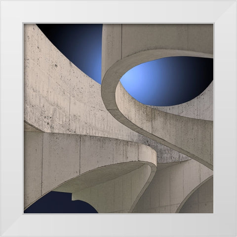 Vangindertael - Concrete Bows  White Modern Wood Framed Art Print by Vangindertael