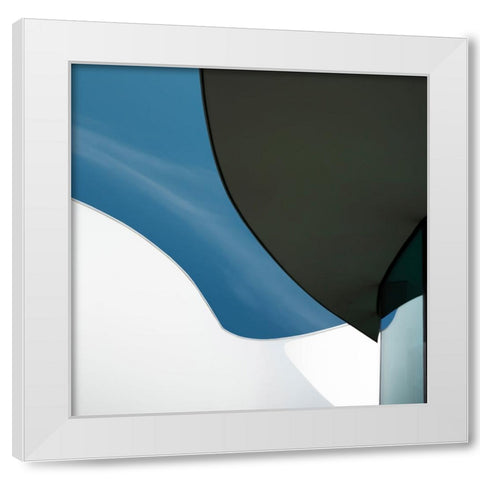 Vangindertael - Curves White Modern Wood Framed Art Print by Vangindertael