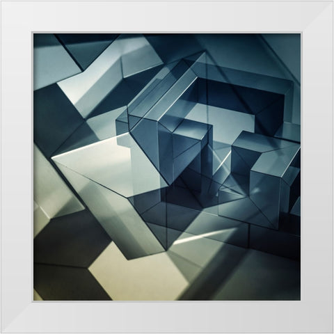 Vangindertael - The Primacy of Structure over Form White Modern Wood Framed Art Print by Vangindertael