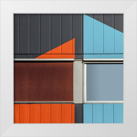 Vangindertael - Warehouse Deco White Modern Wood Framed Art Print by Vangindertael