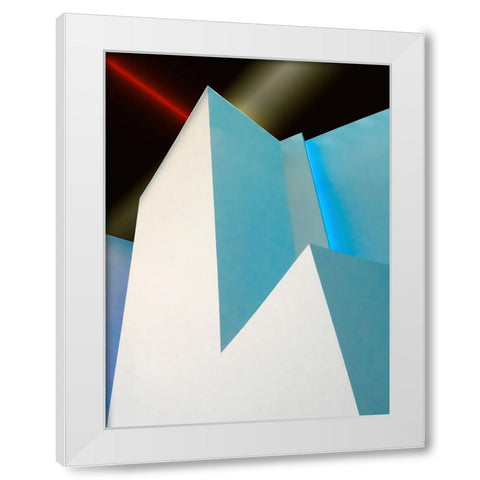 Vangindertael - Laser and Neon White Modern Wood Framed Art Print by Vangindertael