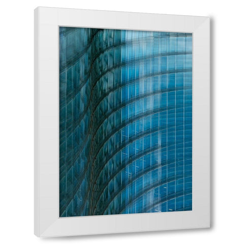 Van Son - Fading Waves White Modern Wood Framed Art Print by Son, Van