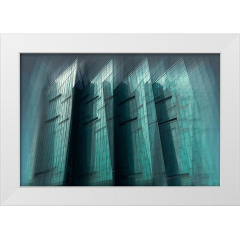 Arro - Blades  White Modern Wood Framed Art Print by Arro