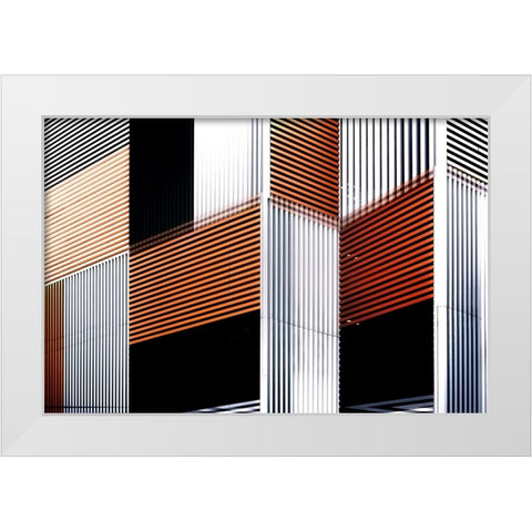 Massetti - Graphics White Modern Wood Framed Art Print by Massetti