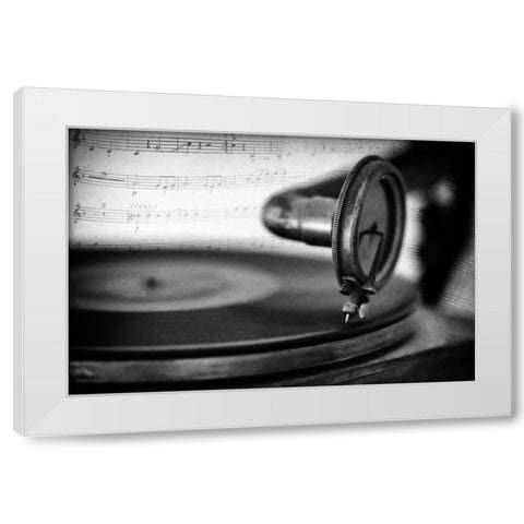 Schwarz - Vivace White Modern Wood Framed Art Print by Schwarz