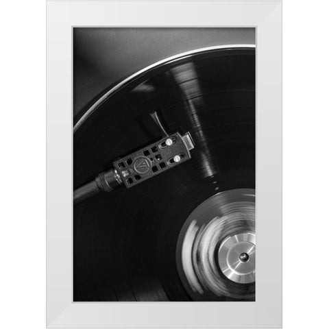 Studio III - Vinyl 001 White Modern Wood Framed Art Print by Studio III
