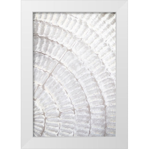 Studio III - Pattern Plate I  White Modern Wood Framed Art Print by Studio III