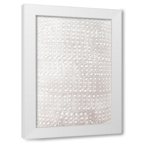 Studio III - Pattern Clay I  White Modern Wood Framed Art Print by Studio III