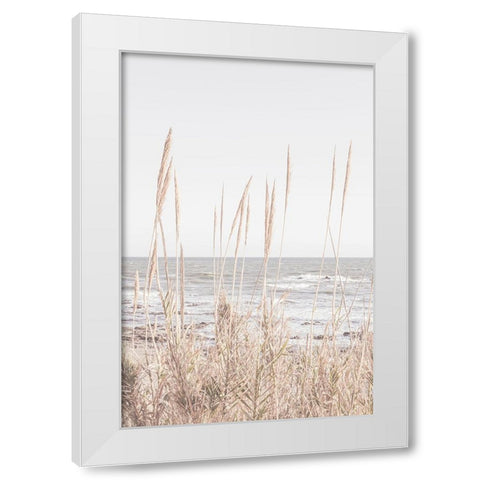 Studio III - Beach Vass 001 White Modern Wood Framed Art Print by Studio III