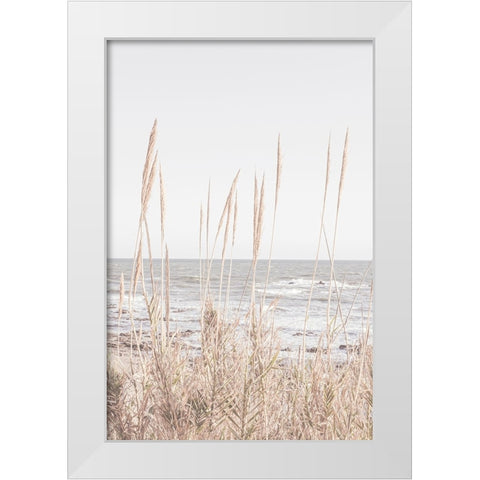 Studio III - Beach Vass 001 White Modern Wood Framed Art Print by Studio III