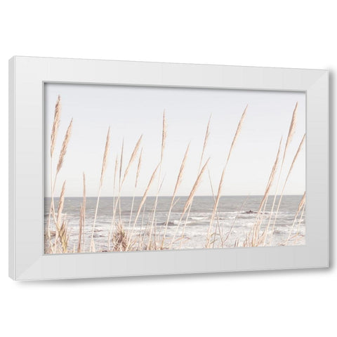 Studio III - Beach Vass 002 White Modern Wood Framed Art Print by Studio III