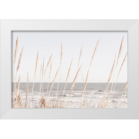 Studio III - Beach Vass 002 White Modern Wood Framed Art Print by Studio III