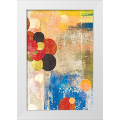 Spherical II White Modern Wood Framed Art Print by PI Studio