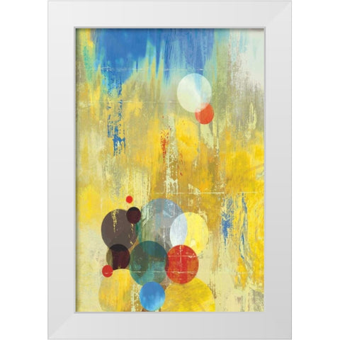 Spherical III White Modern Wood Framed Art Print by PI Studio