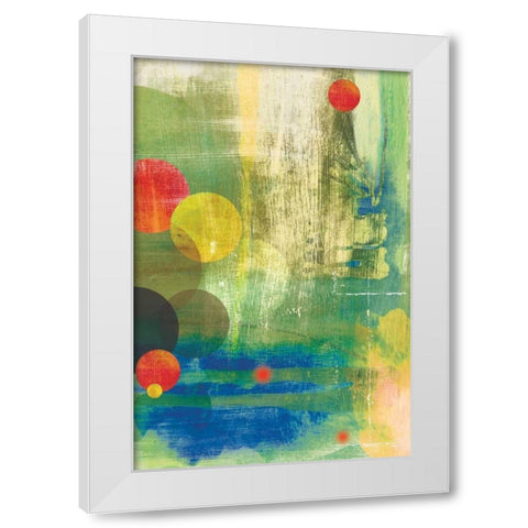 Spherical IV White Modern Wood Framed Art Print by PI Studio