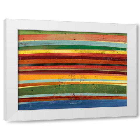 Against the Grain White Modern Wood Framed Art Print by PI Studio