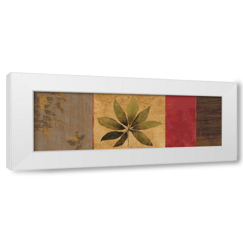 Leaf Impressions I White Modern Wood Framed Art Print by PI Studio