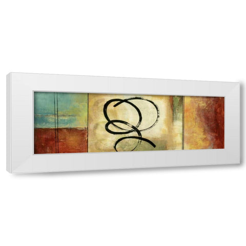 Twirlies I White Modern Wood Framed Art Print by PI Studio