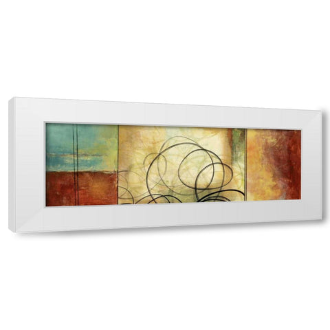 Twirlies II White Modern Wood Framed Art Print by PI Studio