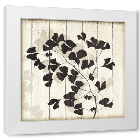 Shadow on Wood I White Modern Wood Framed Art Print by PI Studio