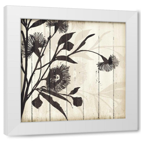 Shadow on Wood II White Modern Wood Framed Art Print by PI Studio