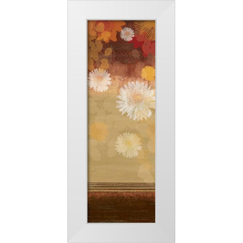 Floating Florals I White Modern Wood Framed Art Print by PI Studio