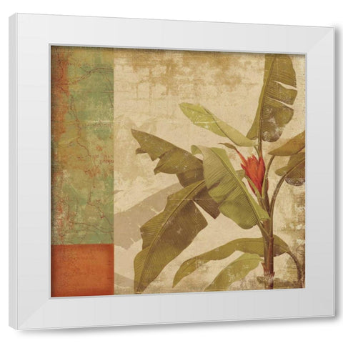 Planta White Modern Wood Framed Art Print by PI Studio